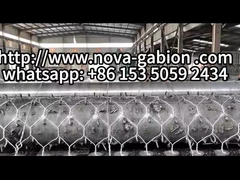 Hexagonale geweven gaas voor riviercontrole Gabion basket voor kustbescherming