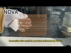 Aluminium Flexible Aperture Strength Corrosion Resistant Decorative Wire Mesh