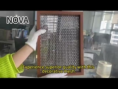 Decoratief metalen gaas van roestvrij staal aanpasbaar kamerverdeler