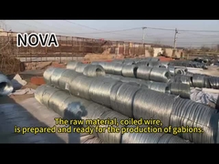 Gabion dozen stenen manden warm gedompeld gegavanizeerd zink metaaldraadnet voor rivierbescherming