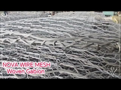 Gegalvaniseerde geweven gabion - 210g/m² zinkcoating voor 30+ jaar duurzaamheid