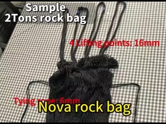 Eenheid met 2 ton rotszakfilter voor rivierbeheer en tijdelijke bouwwerkzaamheden