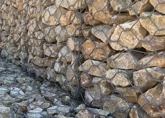 2*1*1m 245gm gegalvaniseerde draad Gabion manden Duurzame constructie