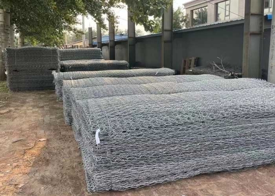 Pvc Met een laag bedekte Tuin 2x1x1m  Gabion Mattress Baskets For-het Project van de Waterieubescherming