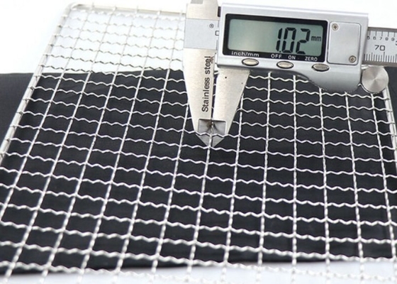 De lichtgewicht 304 Grill Mesh Rectangular van de Roestvrij staalbarbecue