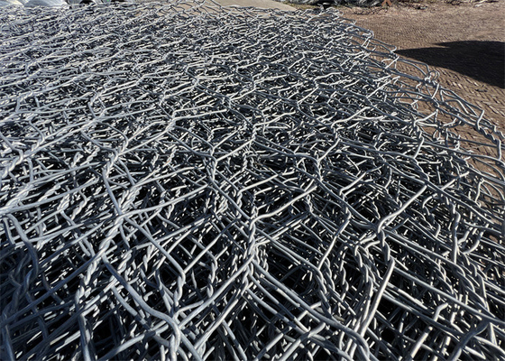 Aanpasbare Gabion Box gegalvaniseerd / PVC bedekte rivierbank bescherming
