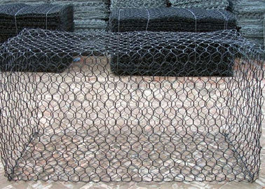 Hexagonale pvc Met een laag bedekte Gabion 2,0 - 5,0 Mm-Goedgekeurde Draaddiameter ISO9001