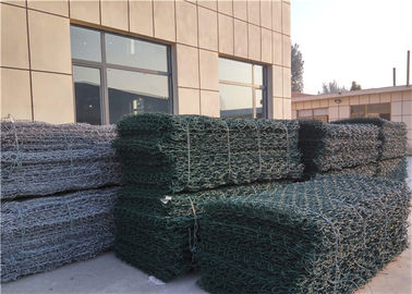 Doos van Constructure de pvc Met een laag bedekte Gabion/de Plastiek Met een laag bedekte Manden van het Draadnetwerk