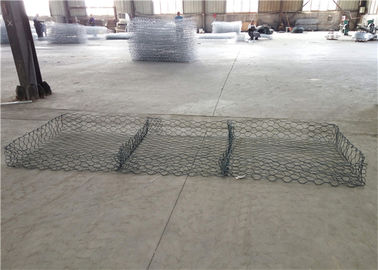 Het zilveren Kleurenplastiek bedekte Matrassen met een laag 3 * 2 * 0,17 Meters voor Rivierbed