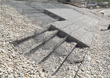 De zware Zink Met een laag bedekte Matras van  Gabion, de Manden Behoudende Muren van het Draadnetwerk