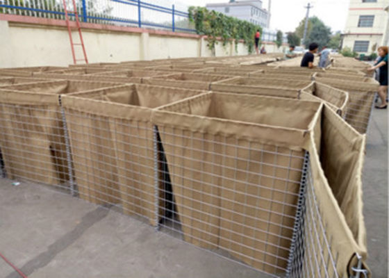 ISO itaire defensieve bastion barrière / gelast Gabion Box voor 3-6mm draad diameter