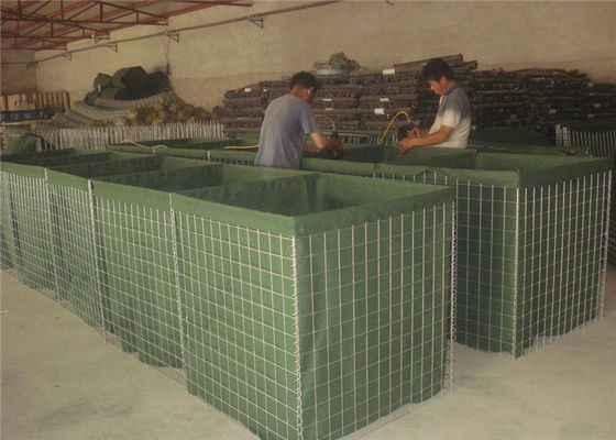 75x75mm 6.0mm itaire defensieve barrières Gespannen met zand gevulde barrières overstromingsbestrijding makkelijk te installeren