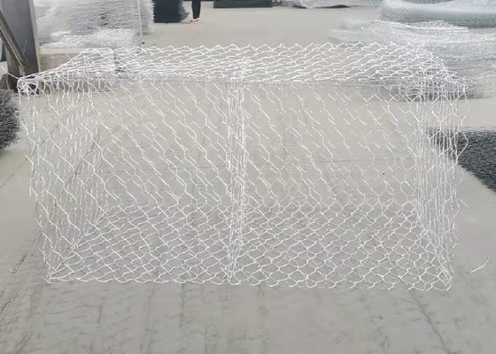3x1x0.5m 80x100mm Metalen Gabion Manden Riverbank Stabiliteit Geweven Doos