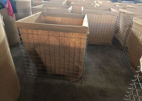 Beveiligd en landschapsarchitectuur Makkelijk gelast Gabion Box itaire defensieve barrières 76.2 X 76.2mm 4.0mm