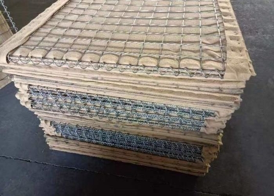 Zwaar draadpaneel itaire barrière met een met zink bekleed oppervlak en een spiraaldraadverbinding
