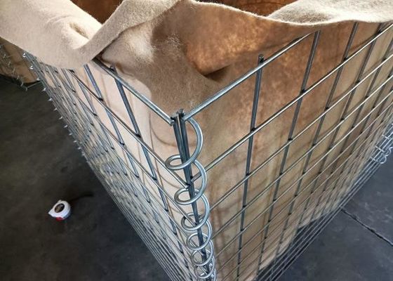 75x75mm 6.0mm itaire defensieve barrières Gespannen met zand gevulde barrières overstromingsbestrijding makkelijk te installeren