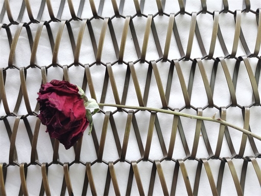 Aluminium Flexible Aperture Strength Corrosion Resistant Decorative Wire Mesh