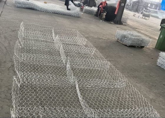 De zware Hete Onderdompeling  Gabion Stone Wall galvaniseerde Hydraulisch de Werkengebruik