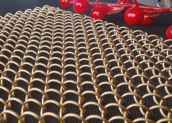 Gordijn Flexibele Decoratieve Draad Mesh Curtain 2mm voor Hoteldecoratie