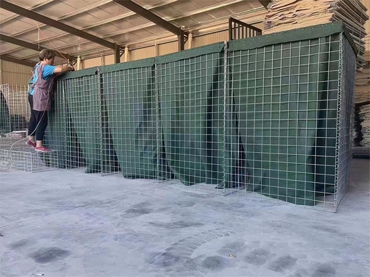 Zinkgecoate gelaste verdedigingsmuur type verdedigingsbarrières voor itaire zandmuur of overstromingsbestrijding