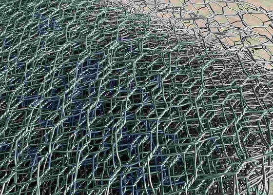2.7mm 80mmx100mm pvc Met een laag bedekte Gabion Draad Mesh For Riverway Protection
