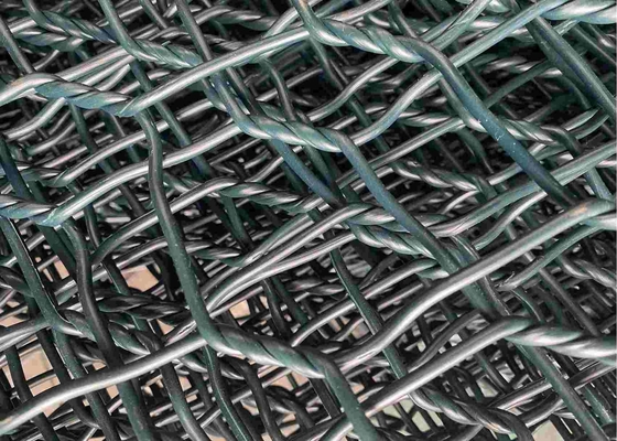 2.7mm 80mmx100mm pvc Met een laag bedekte Gabion Draad Mesh For Riverway Protection