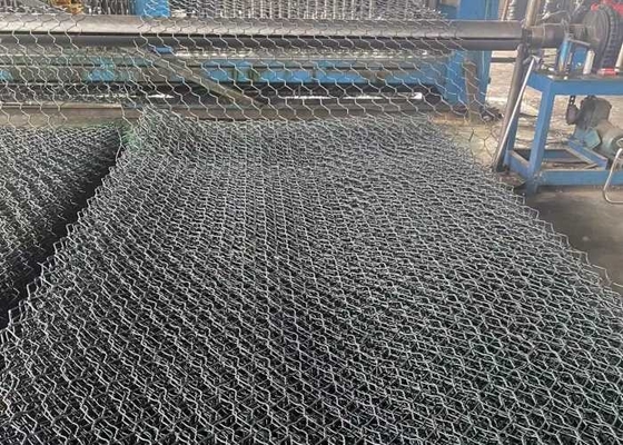 De Vriendschappelijke 60mmx80mm Groene pvc Met een laag bedekte Gabion Draad Mesh For Slope Paving van ECO