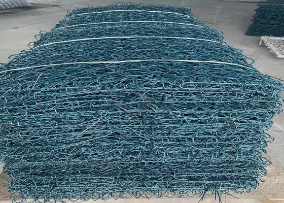 Vriendschappelijk pvc Met een laag bedekt Gabion de Draadnetwerk 60x80mm van ECO voor Burgerlijke bouwkundeproject