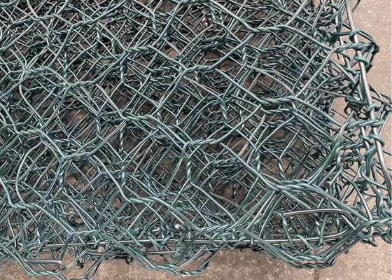 Galfanhoogspanning 60x80mm 2.4mm Gabion Draad Mesh For River Course Protection