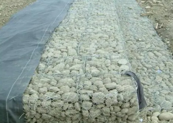 Mesh Grootte 60x80mm Reno Gabion Matras Hoge sterkte voor vasthoudende structuren