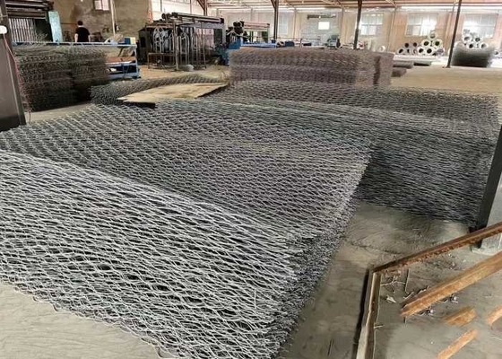 Eco-vriendelijke metaal gabion manden zilver gegalvaniseerd / PVC bedekt
