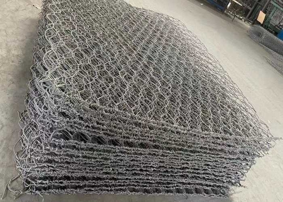 Gegalvaniseerde stalen draad 1m-6m Hexagonale Gabion manden voor water bodem brug bescherming