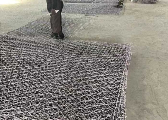 Zinkdeklaag 220-240g/M2  Gabion Mattress 60*80mm Gat