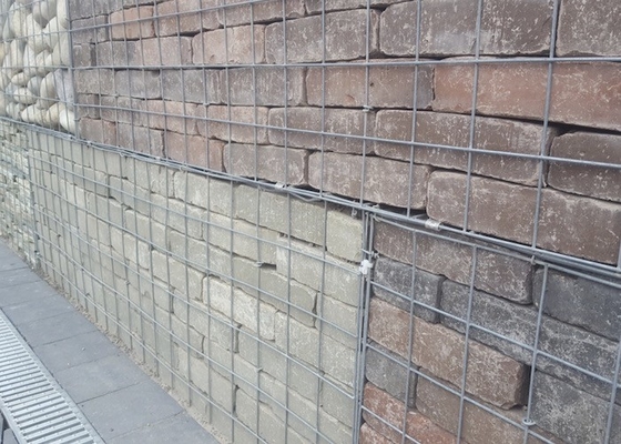PVC-gecoate gegalvaniseerde gelaste gaas gabions voor keerwanden