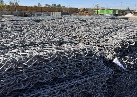 Gegalvaniseerde Gabion Mand 2x1x1m Dubbel Gedraaid Stalen Gaas 2,7mm Draad