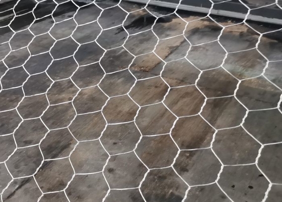 1m*1m*2m Hoge treksterkte PVC Polymeer Gecoat Gabion Draad Mesh Rock Cage