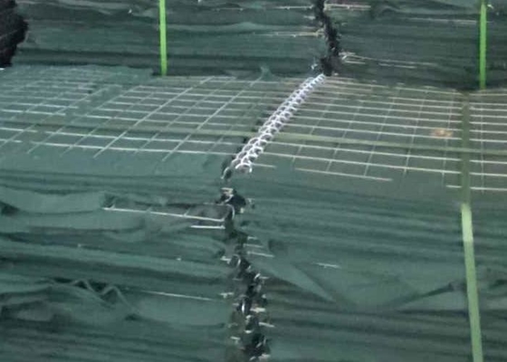 Zware itaire zandbarrières met 4,0 mm gaas met Galfan-gecoate afwerking