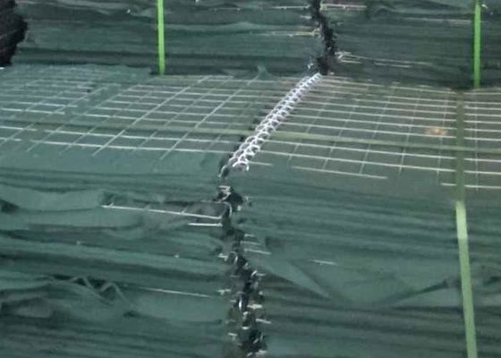 Zware itaire zandbarrières met 4,0 mm gaas met Galfan-gecoate afwerking