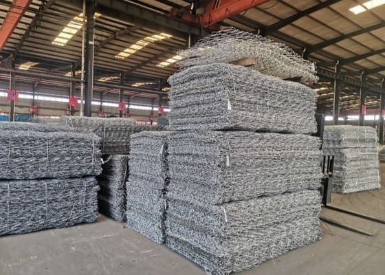 Zwaar zwaar Hexagonale metaaldraad gabionwanden Corrosiebestand Zinkcoating 240g/m2