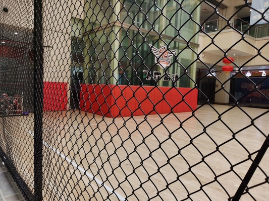 150 g/m2 coating Romboïde Chain Link Fence Mesh 3mm OD