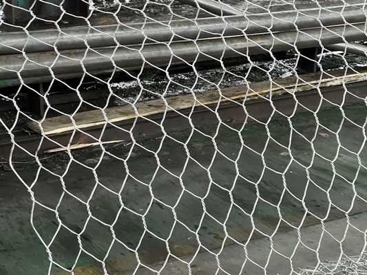 2x1x1m Galfan Gabion Basket Steunmuur 3,4 mm