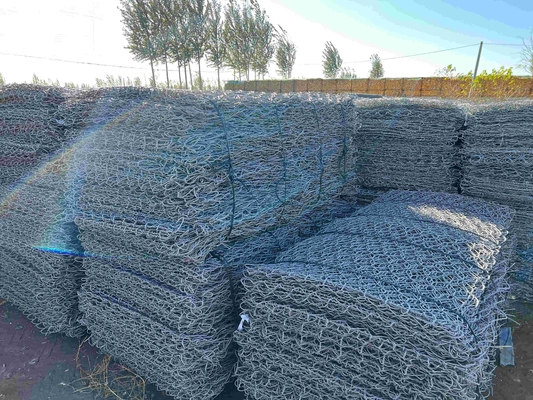 2*1*0,5m 2*1*1m 3*1*1m Galfan Gabion Baskets Geweven