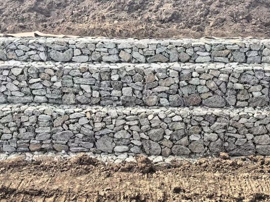 Floodbank of Guide Bank Gabion Mesh met draaddiameter 2,0 mm-4,0 mm
