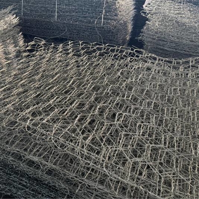 Gegalvaniseerde Gabion Mand 2x1x1m Dubbel Gedraaid Stalen Gaas 2,7mm Draad