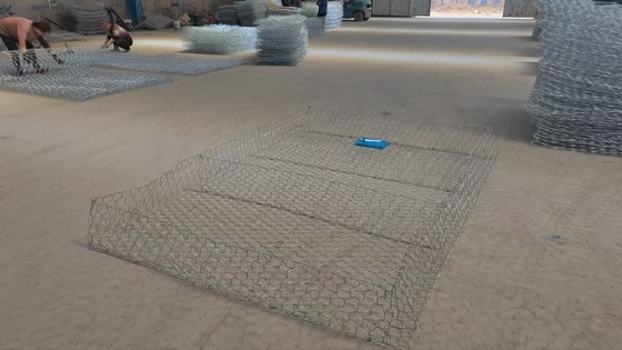 Gegalvaniseerd zeshoekig gabiongas voor stabilisatie van hellingen