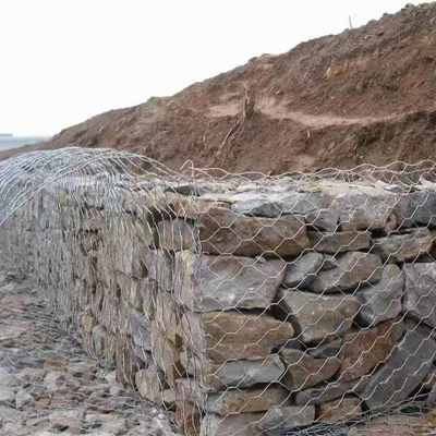 Keermuur Gabion Mand - Zeshoekig Gaas Verzinkt Stalen Draad Kist voor Stabiliteit