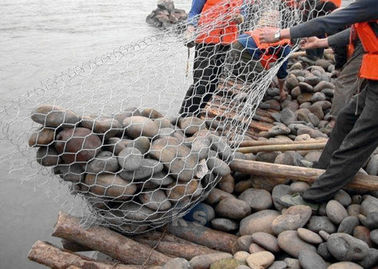 De het Netwerkkooi van veiligheidsgabion 2,0 - 4,0 Mm-Draaddiameter is op Zeedijkbescherming van toepassing