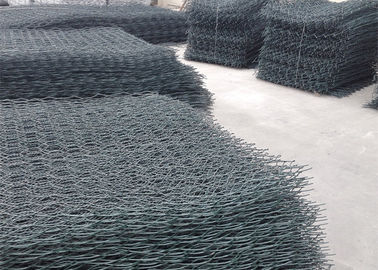 Hexagonale pvc Met een laag bedekte Gabion 2,0 - 5,0 Mm-Goedgekeurde Draaddiameter ISO9001
