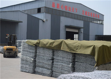 Gegalvaniseerde zeshoekige gebreide gabion manden voor bescherming van water en bodem