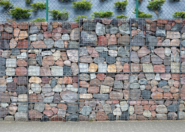 Zilveren Kleur Gelaste de Matrassen Vierkante/Ronde Vorm van Gabions van het Draadnetwerk